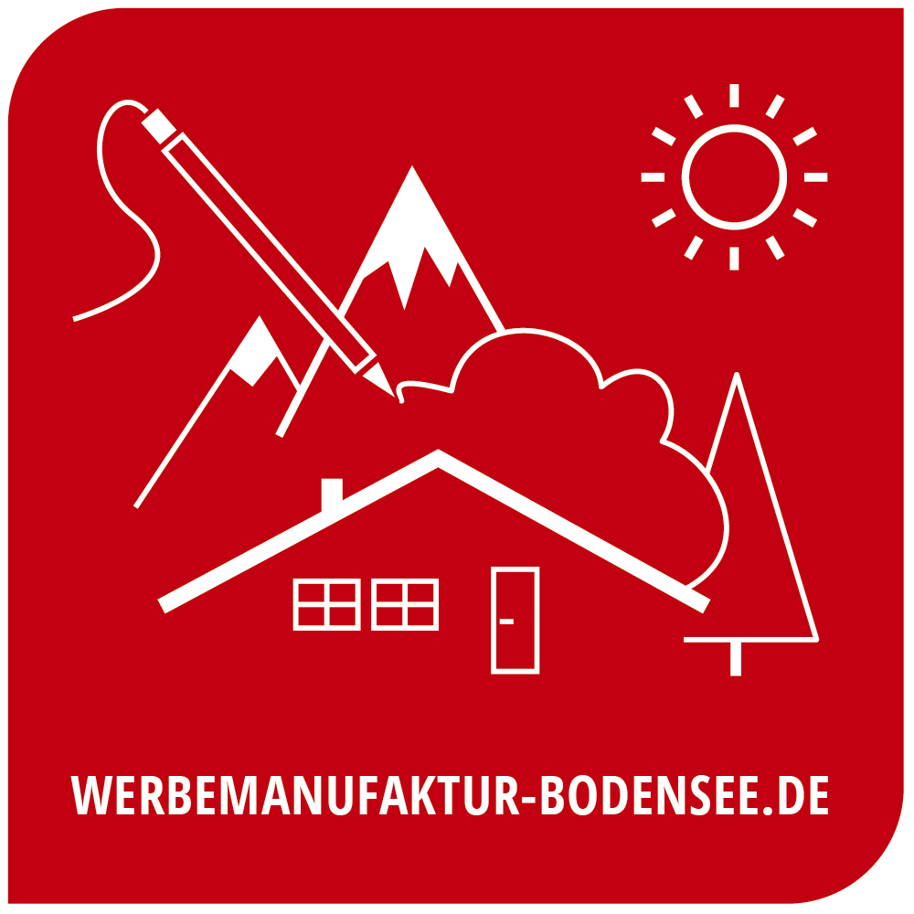 Logo der Werbemanufaktur am Bodensee mit Schriftzug