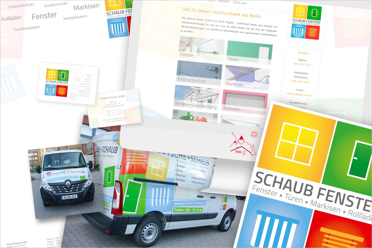 Bildcollage von Referenzen Corporate Design - Werbeagentur  am Bodensee